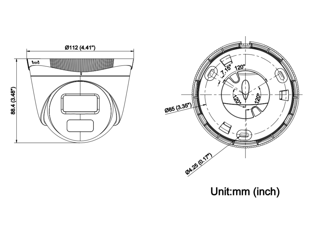 IPC-T221H-C 2MP紅外半球槍型網絡攝影機 產品圖片