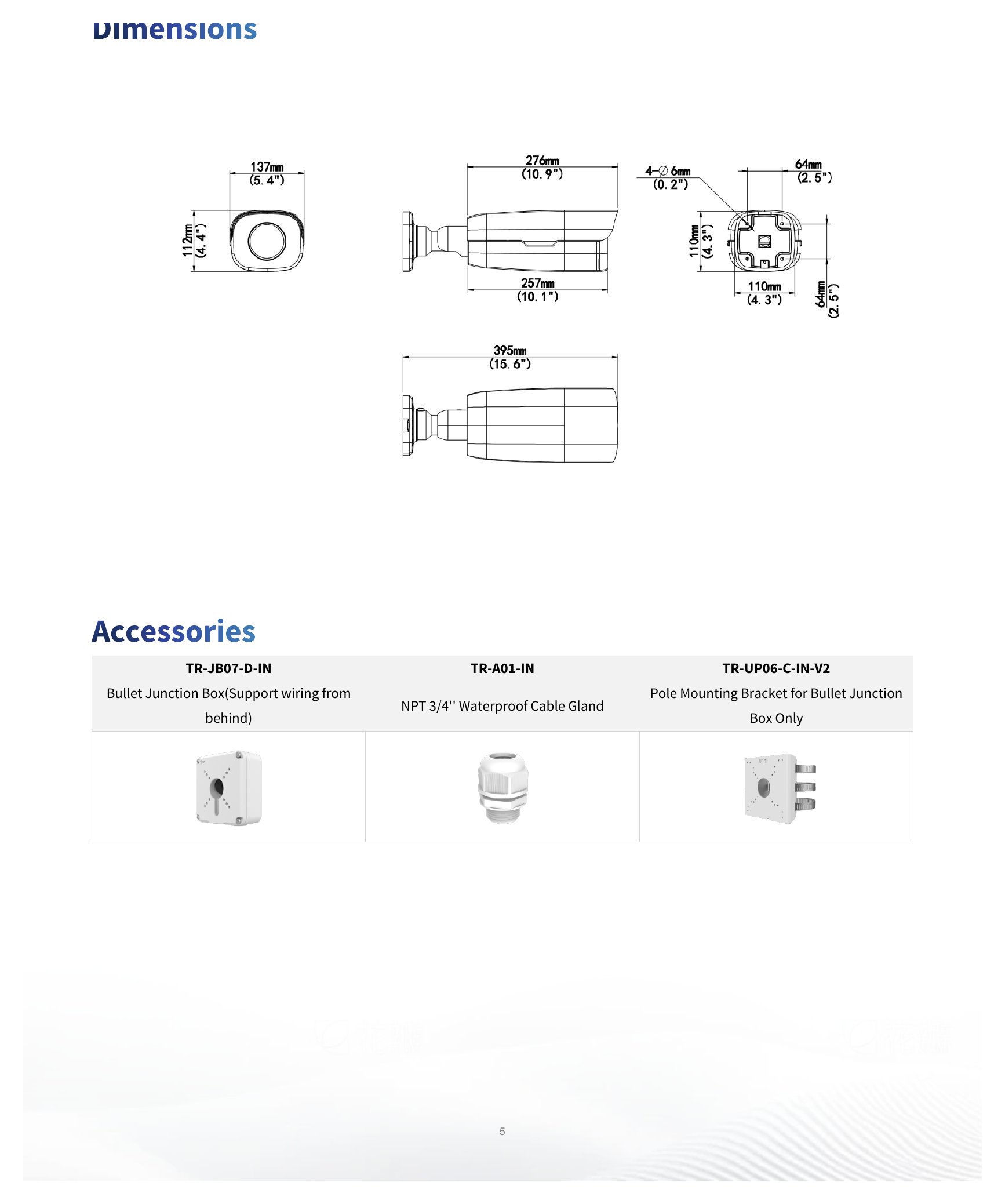 IPC254EB-DX22GK-I0 外形尺寸圖 395 mm × 137 mm × 112 mm (15.6" × 5.4" × 4.4") (L × W × H)｜重量 3.7 kg (8.16 lb.)｜Unit: mm