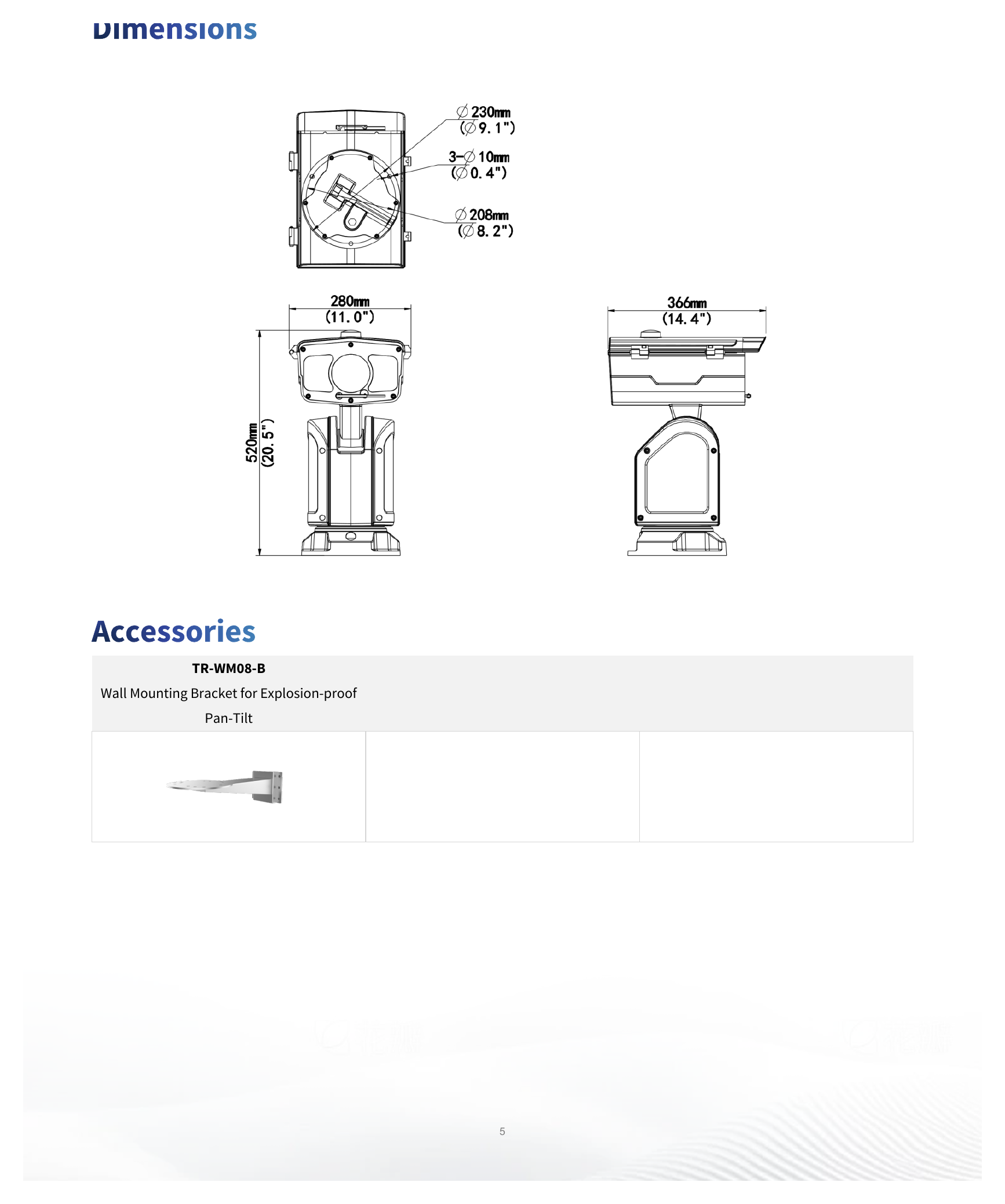 IPC7622ER-X44-VF 外形尺寸圖 280 mm × 366 mm × 520 mm (11.0" × 14.4" × 20.5") (L × W × H)｜重量 14.1 kg (31.08 lb.)｜Unit: mm