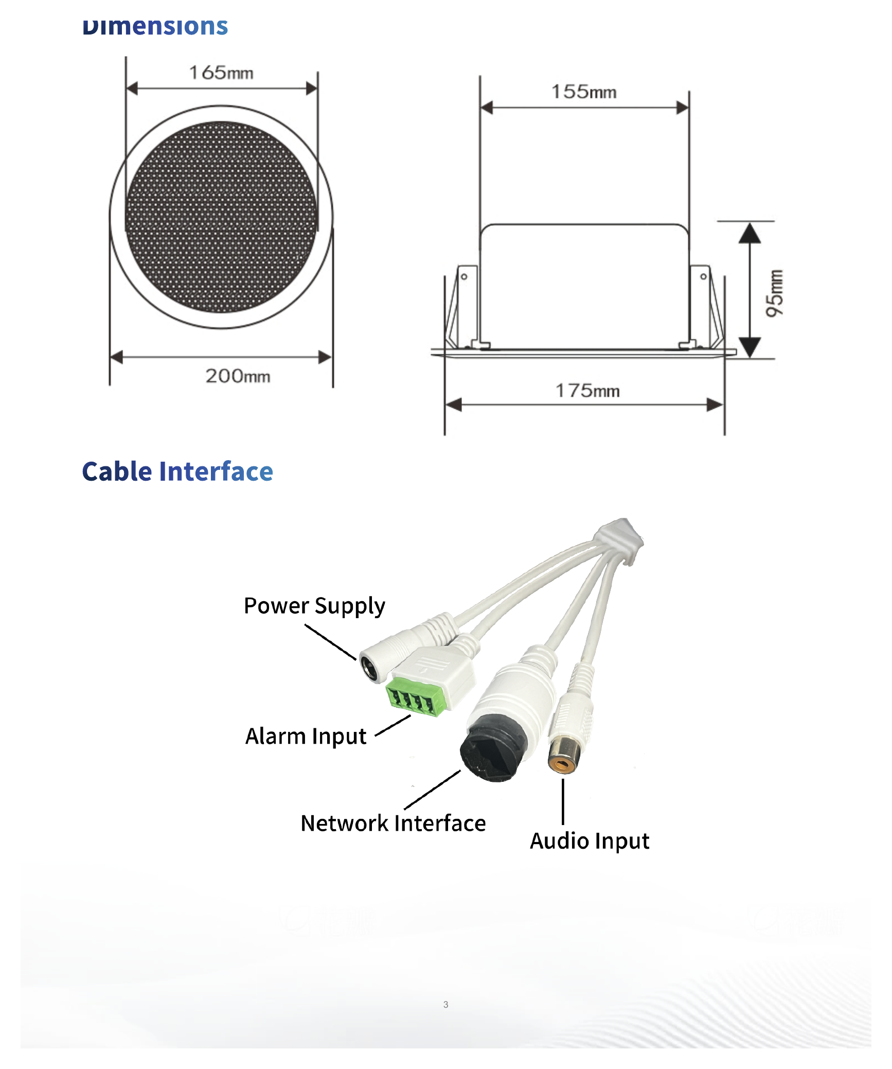IPS301015-S 外形尺寸圖 Φ200mm × 95mm (Φ7.9"×3.7") (Hole size: 180mm) Unlimited New View http://www.uniview.com overseasbusiness@uniview.com; gl