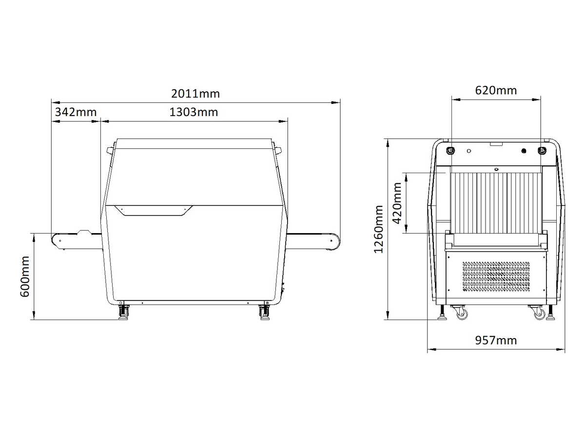 ISD-SC6040S-H4CVL Hikvision Single-View and Dual-Energy X-ray Intelligent Security Inspection System 產品圖片