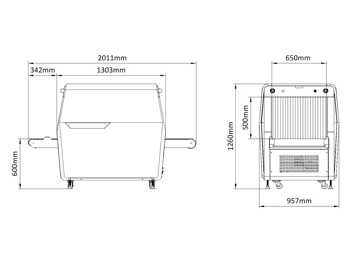 ISD-SC6550S-H4CVL Hikvision Single-View and Dual-Energy X-ray Intelligent Security Inspection System 產品圖片