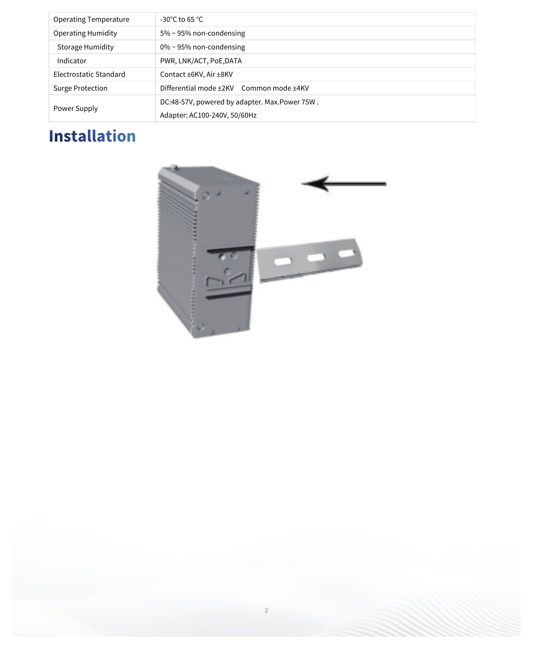 ISW2000-4T2GP-POE-IN 外形尺寸圖 詳見圖示｜Unit: mm