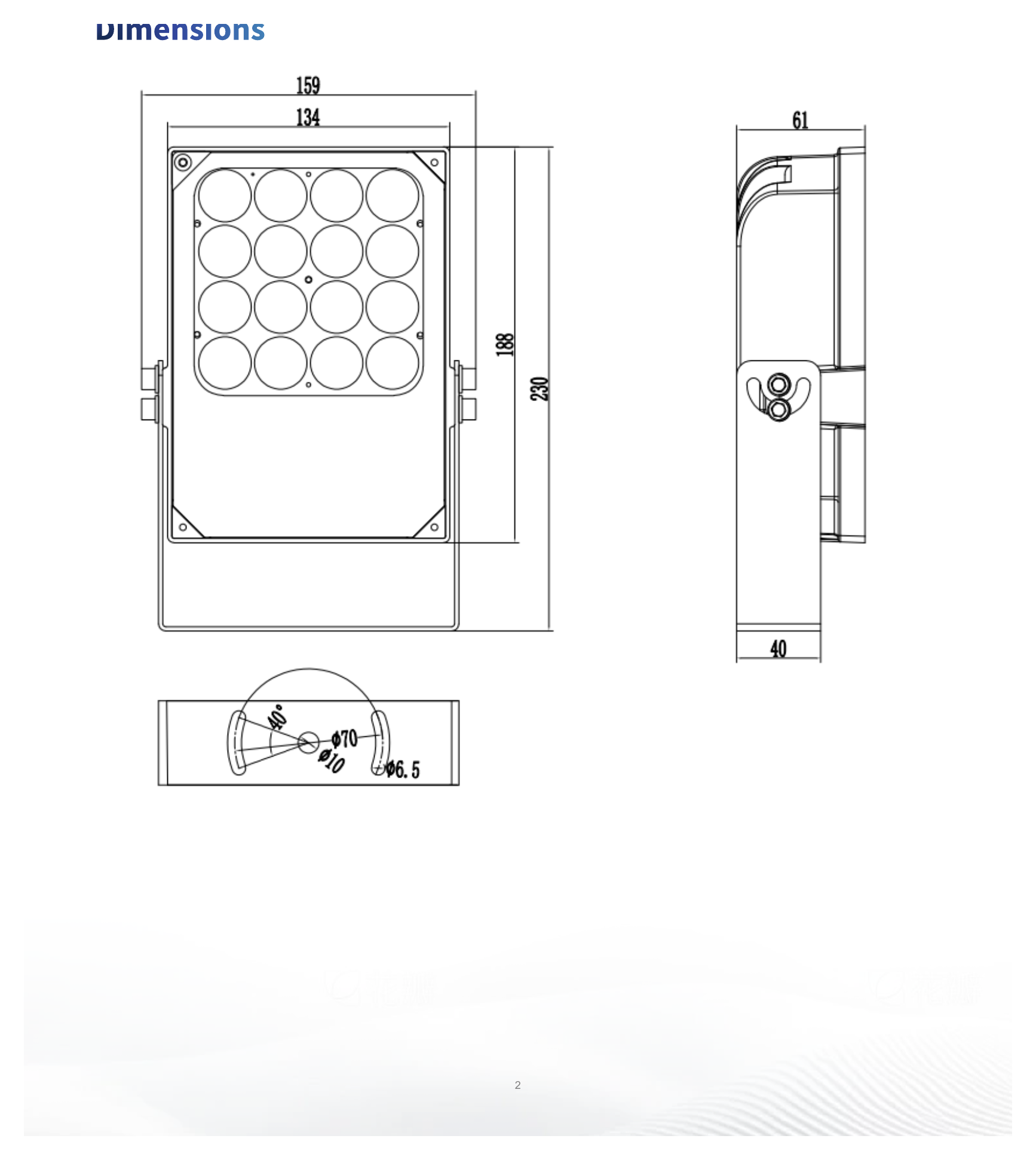 LAMP-IS16-A-F-OS 外形尺寸圖 詳見圖示｜Unit: mm