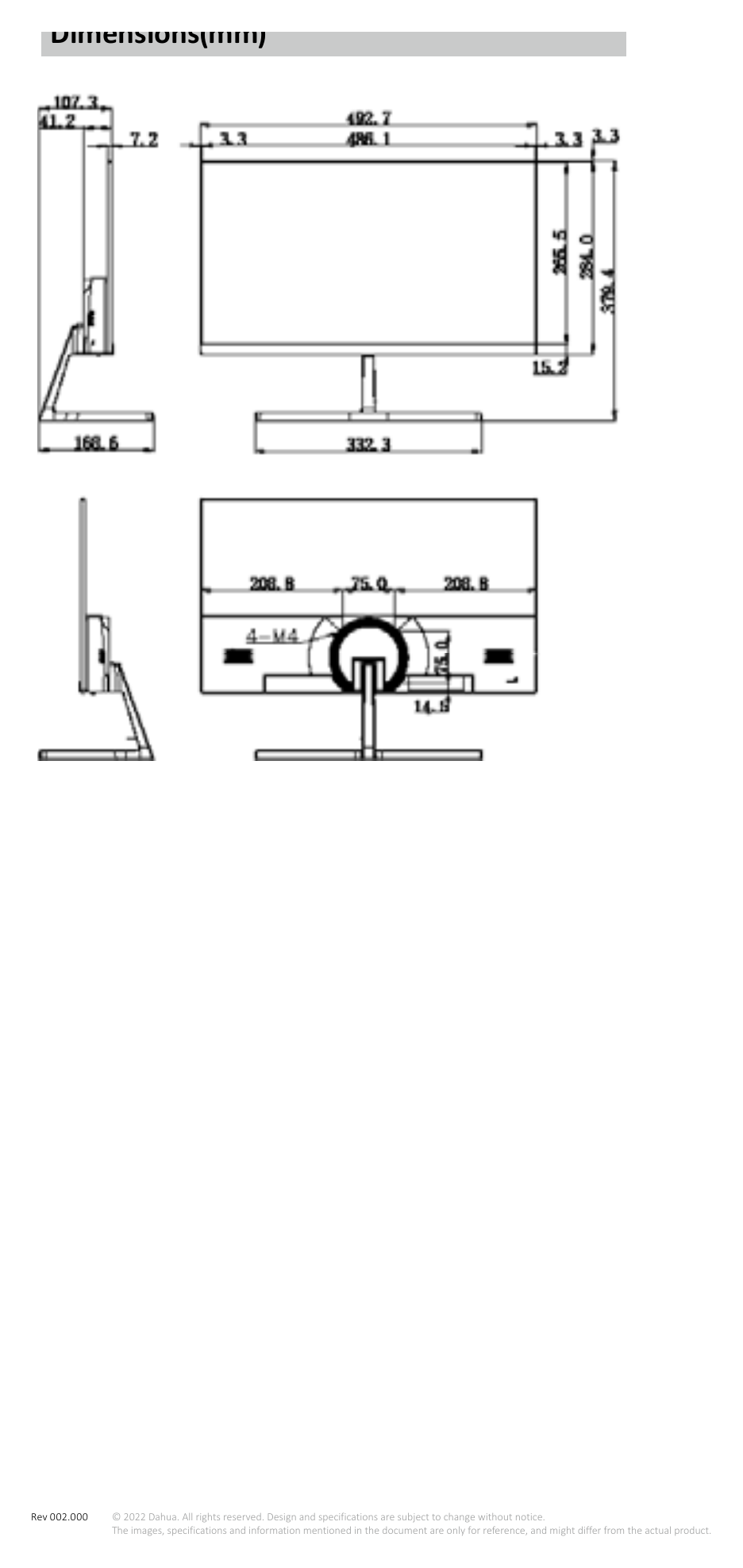 LM22-B201S 外形尺寸圖 詳見圖示｜Unit: mm