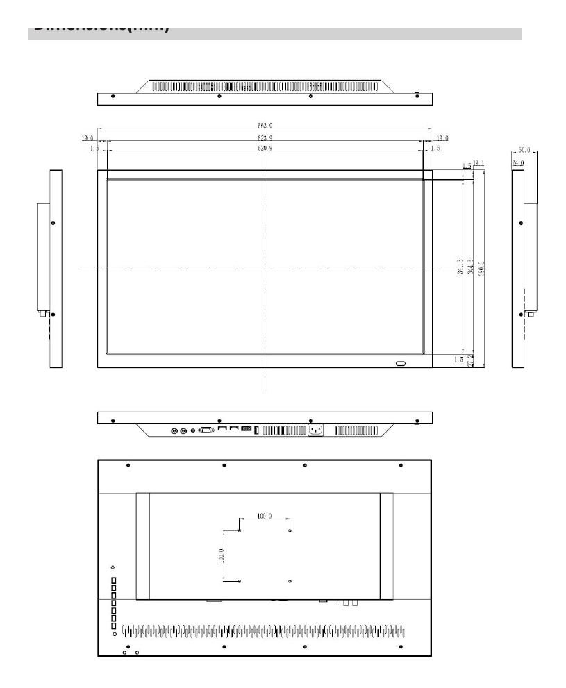 LM28-S400 外形尺寸圖 詳見圖示｜Unit: mm