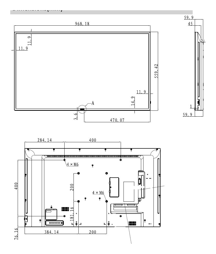 LM43-F410 外形尺寸圖 詳見圖示｜Unit: mm
