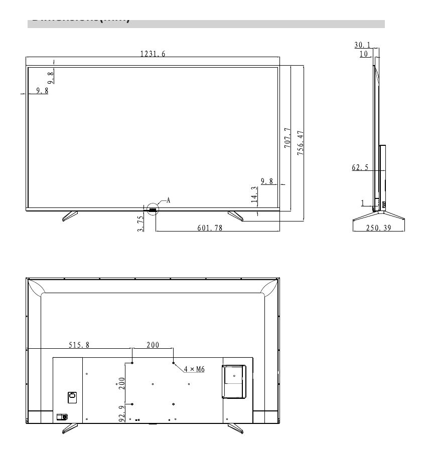 LM55-F410 外形尺寸圖 詳見圖示｜Unit: mm