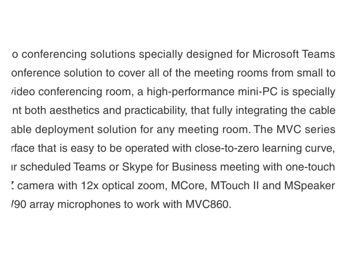 MVC860 中大型會議室 Teams Rooms 視像會議套裝 產品圖片