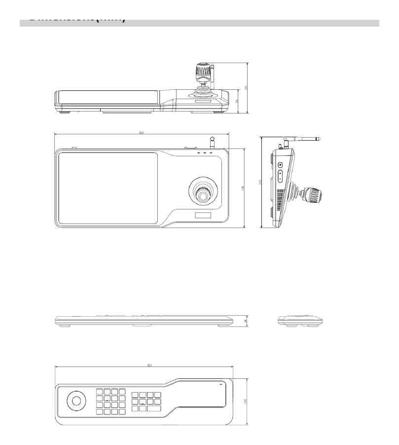 NKB5000(-F) 外形尺寸圖 詳見圖示｜Unit: mm