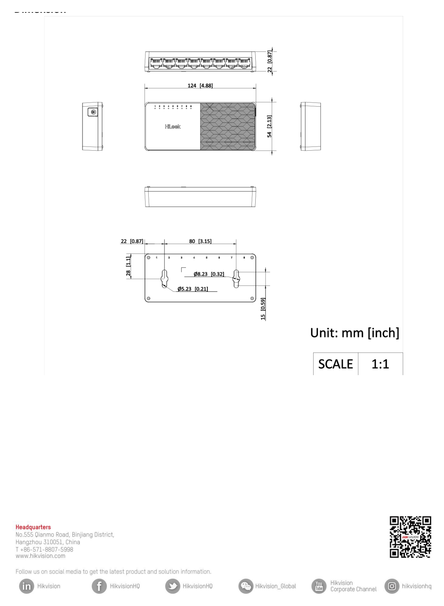 NS-0108D 外形尺寸圖 詳見圖示｜Unit: mm