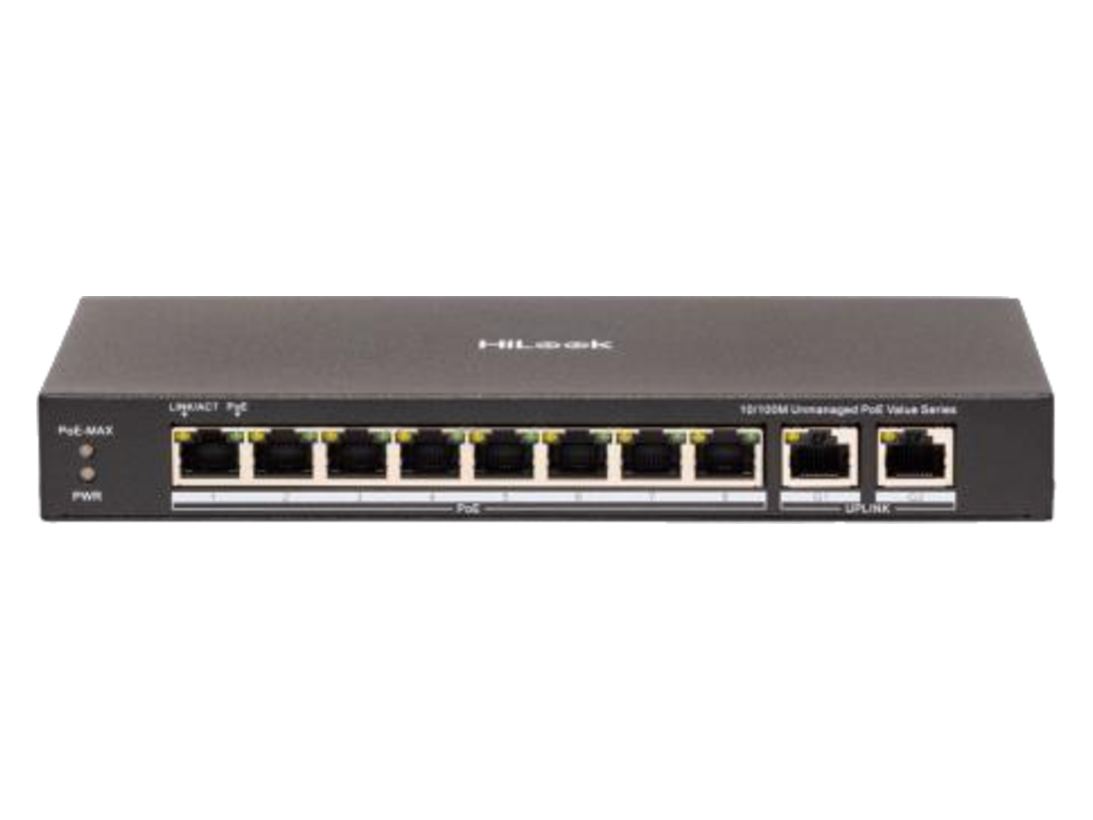 NS-0310P-80(B) Hikvision 8 Port Fast Ethernet Unmanaged PoE Switch 產品圖片