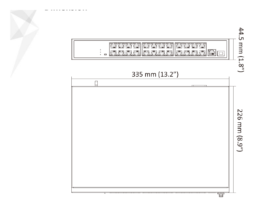 NS-0326P-230(B) 外形尺寸圖 詳見圖示｜Unit: mm