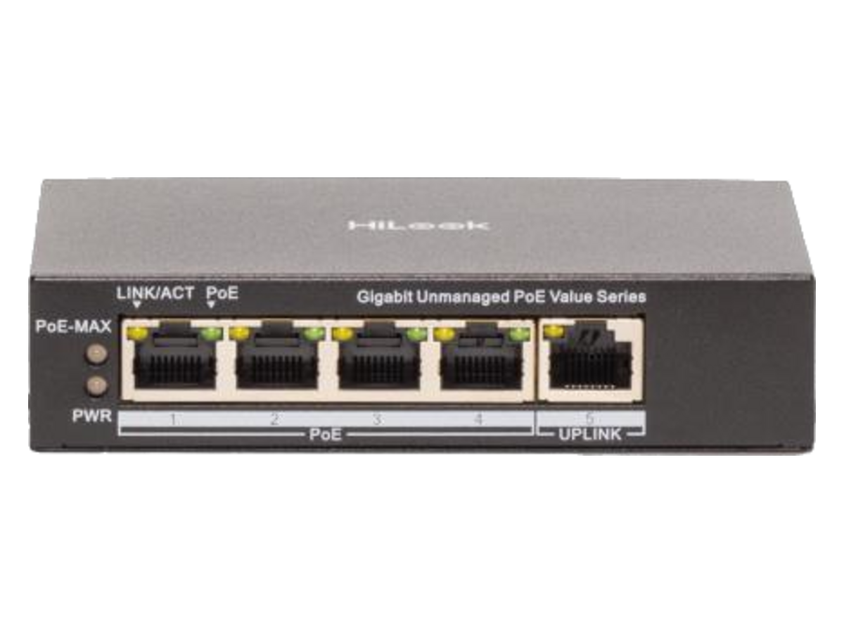NS-0505P-45(B) Hikvision 4 Port Gigabit Unmanaged PoE Switch 產品圖片