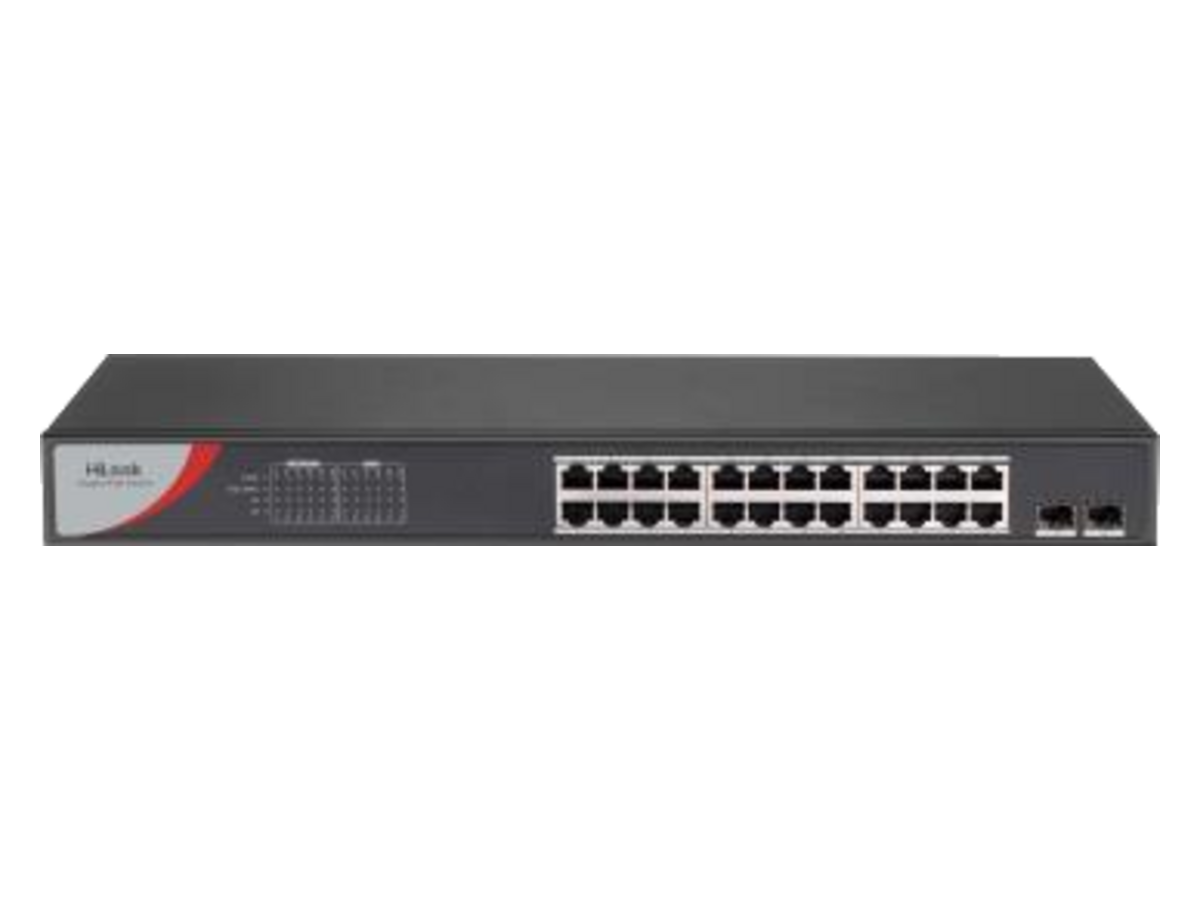 NS-0526P-225 HiLook 24埠Gigabit PoE交換機（含光纖埠） 產品圖片