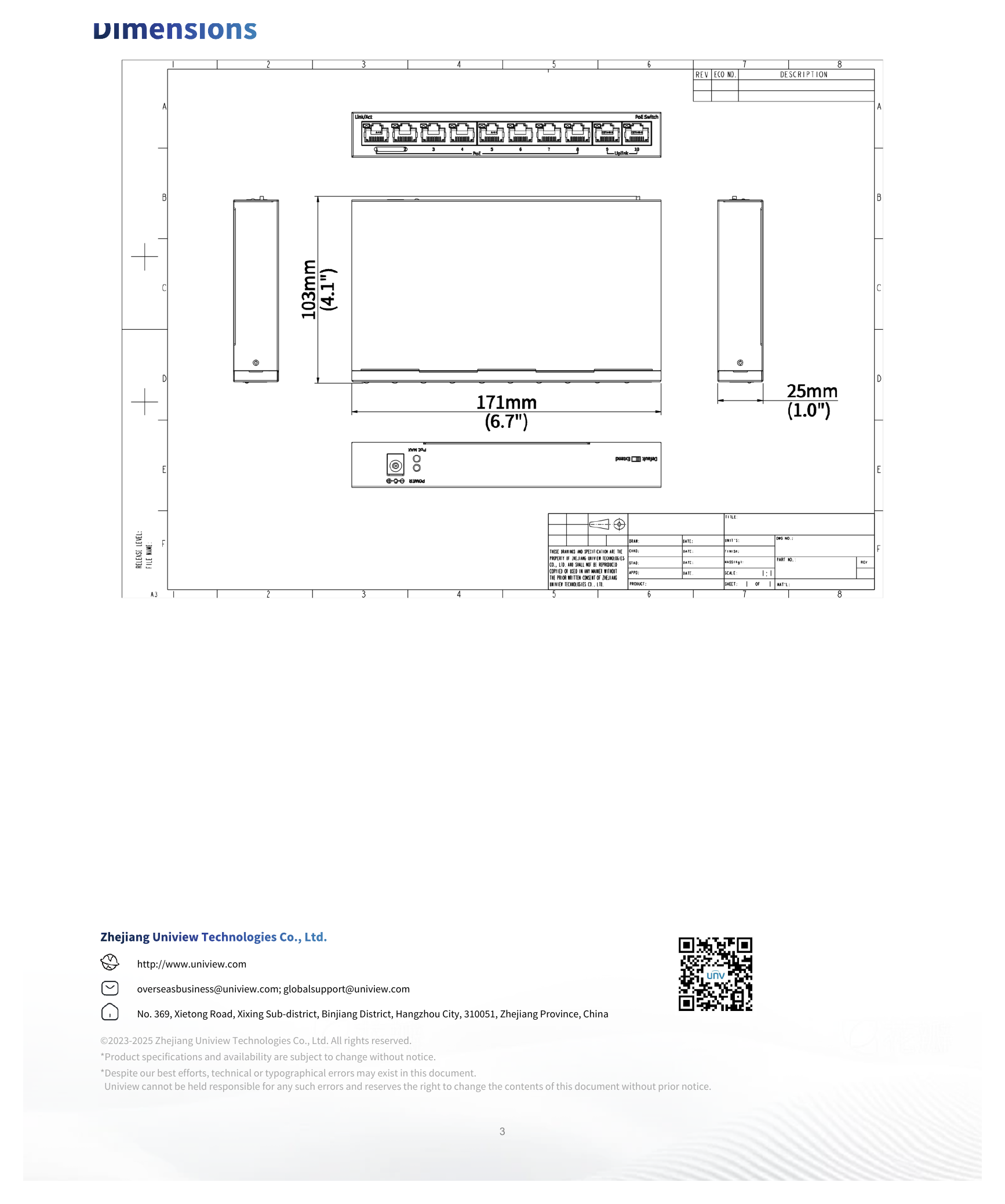 NSW2020-10T-LPOE-IN 外形尺寸圖 詳見圖示｜Unit: mm