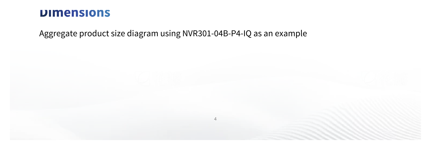 NVR301-04B-P4-IQ 外形尺寸圖 260mm × 222mm × 47mm (10.2"×8.7"×1.8")｜Unit: mm