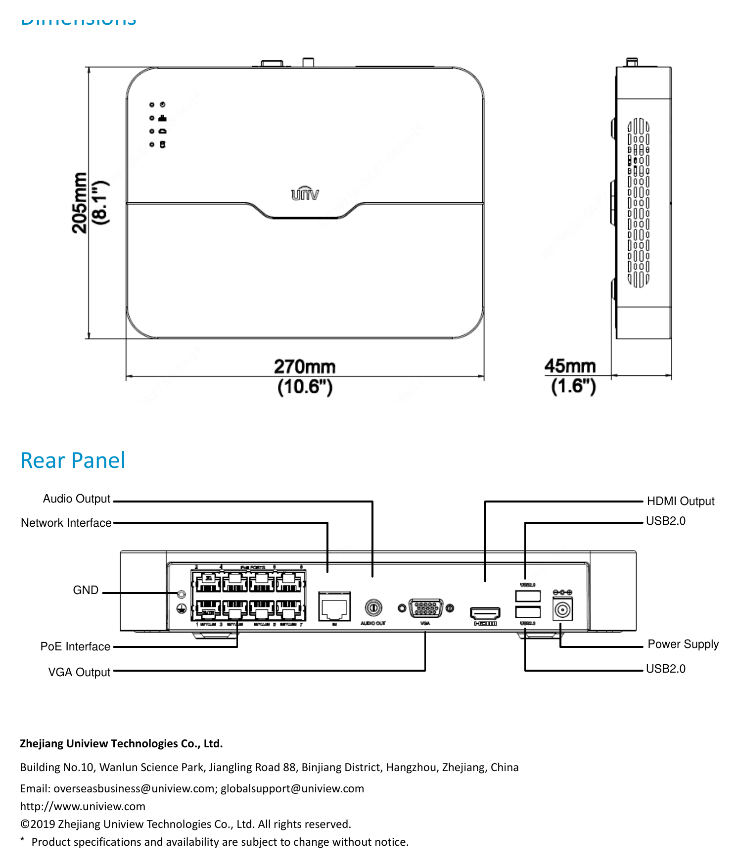 NVR301-08LS2-P8 外形尺寸圖 詳見圖示|Unit: mm