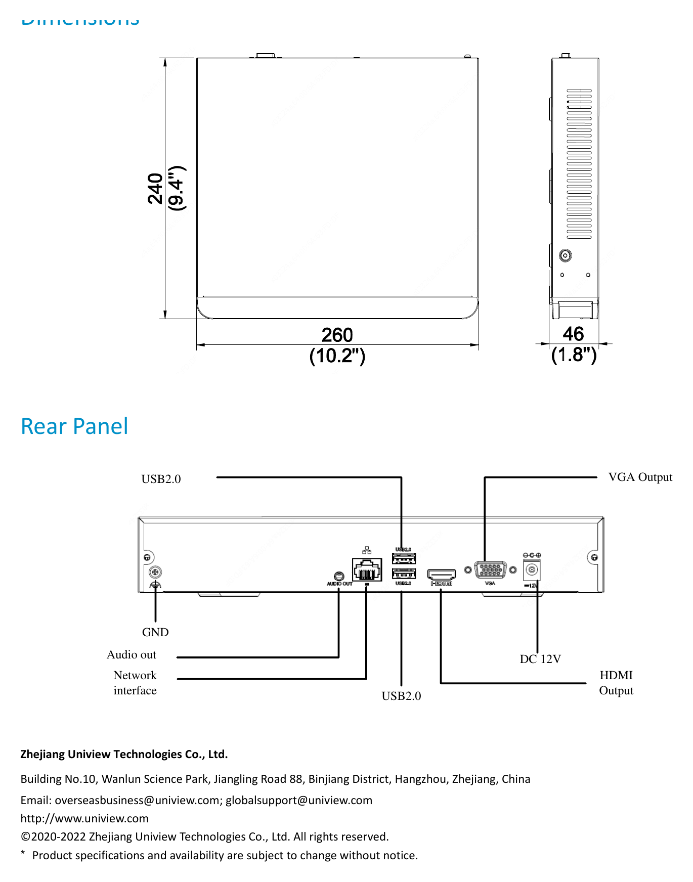 NVR301-16S3 外形尺寸圖 詳見圖示｜Unit: mm