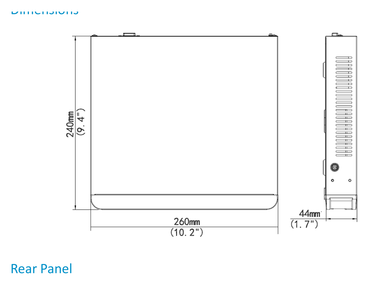 NVR301-B-SERIES-V1.02 外形尺寸圖 詳見圖示｜Unit: mm