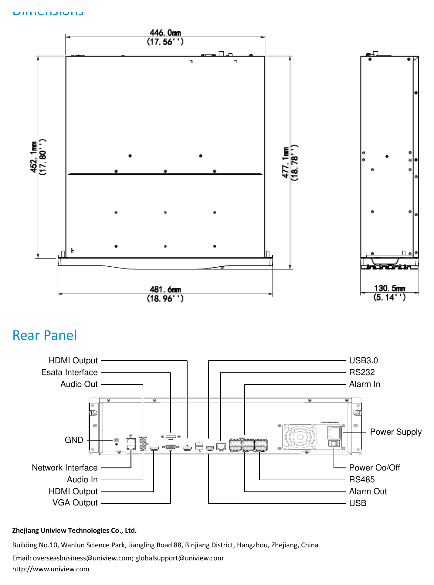 NVR316-R-B-SERIES 外形尺寸圖 詳見圖示|Unit: mm