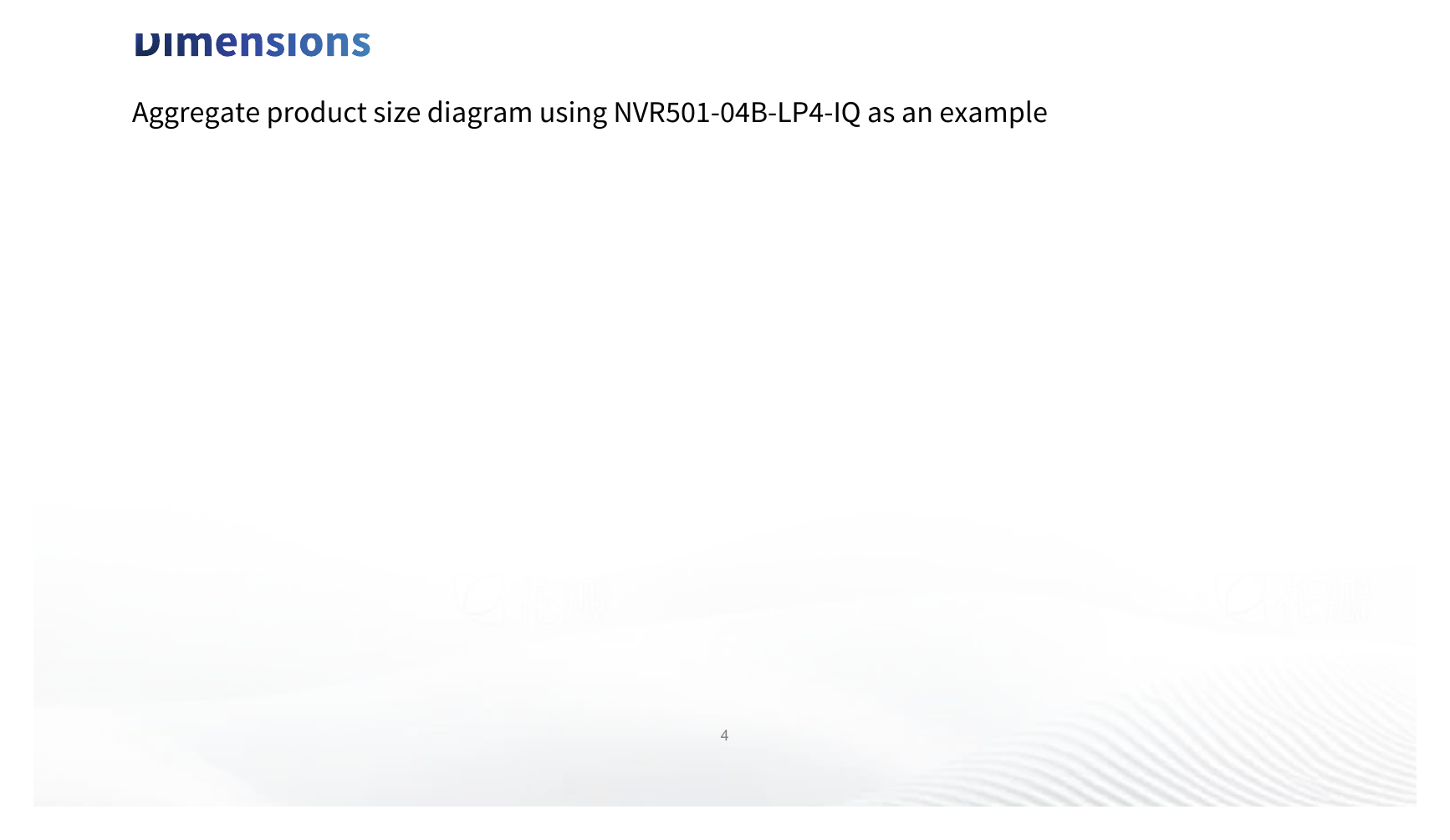 NVR501-04B-LP4-IQ 外形尺寸圖 205mm ×212mm × 46.6mm (8.1" ×8.3" ×1.8" ) 270mm ×210mm × 46.6mm (10.6" ×8.3" ×1.8" )｜Unit: mm