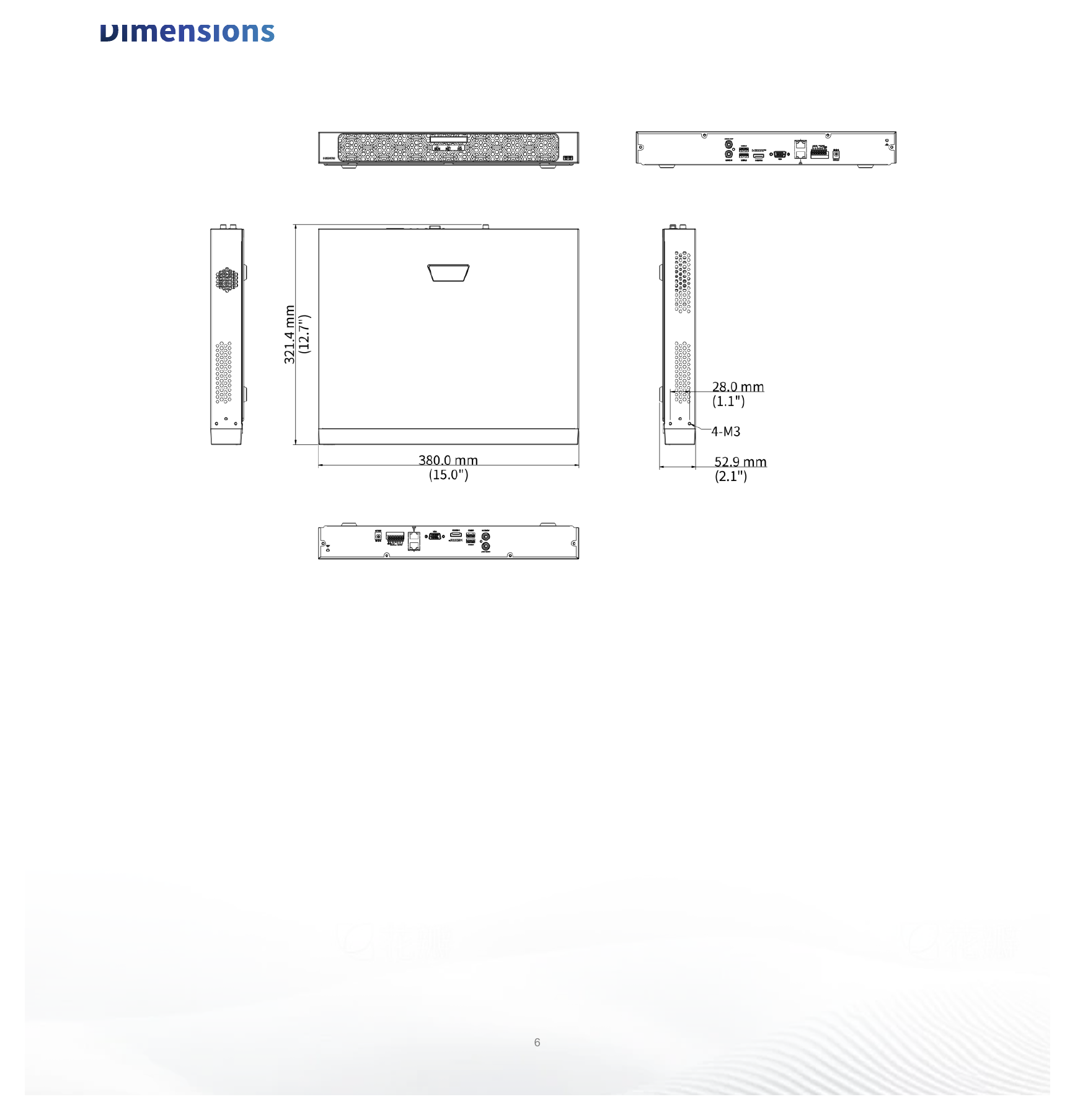 NVR502-16E-IM-G 外形尺寸圖 詳見圖示｜Unit: mm
