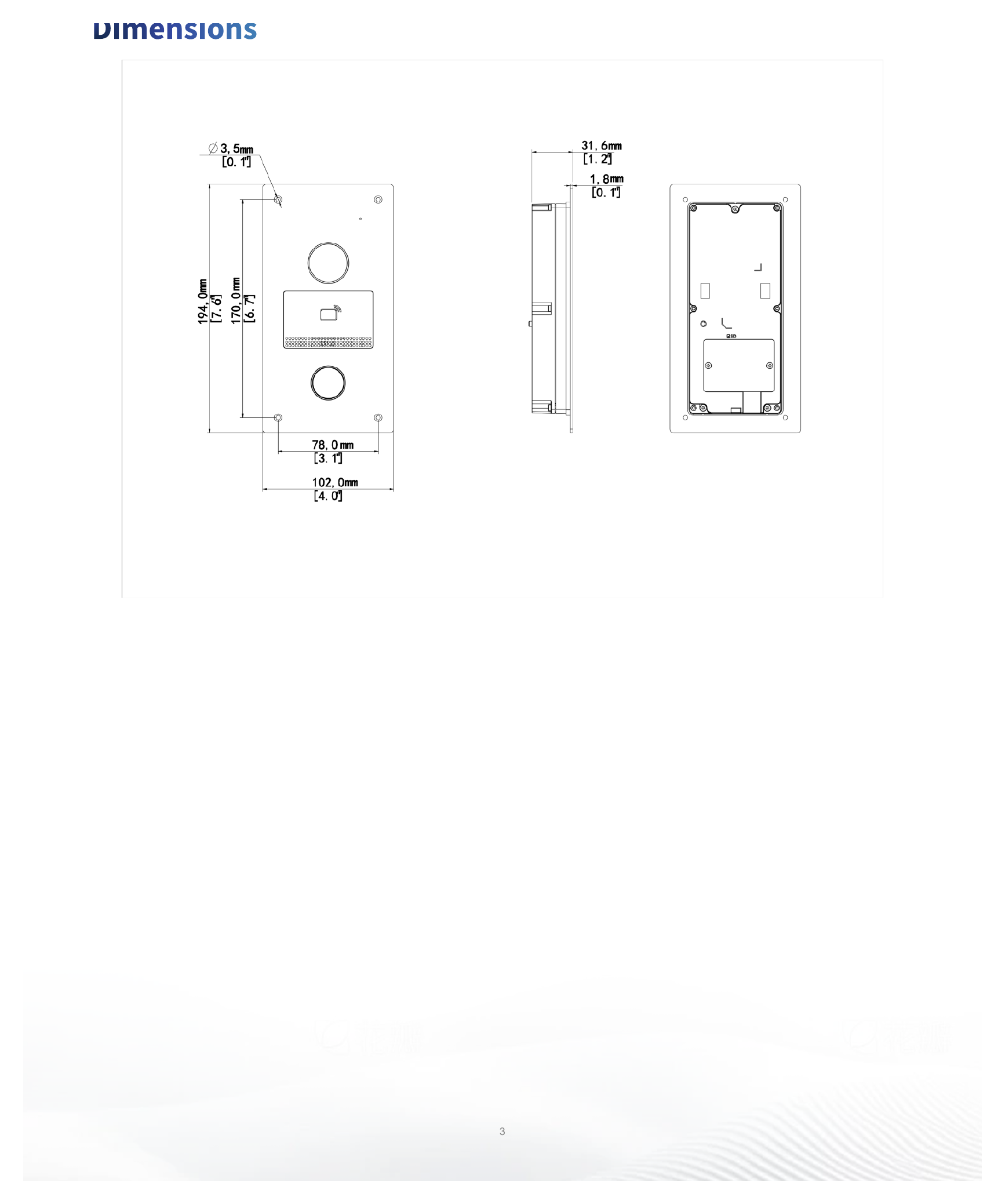OEU-201S-HMK-Z 外形尺寸圖 詳見圖示｜Unit: mm