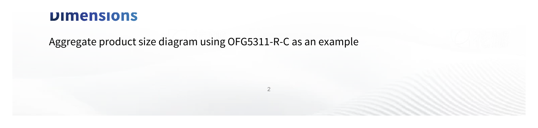 OFG5311-R-C 外形尺寸圖 詳見圖示｜Unit: mm