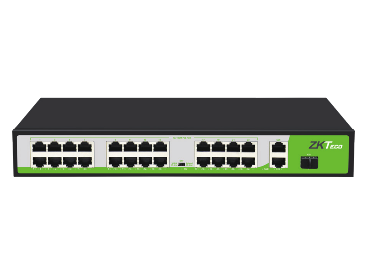 PE242-300-C ZKTeco 24 Ports 10/100Mbps PoE Switch 產品圖片