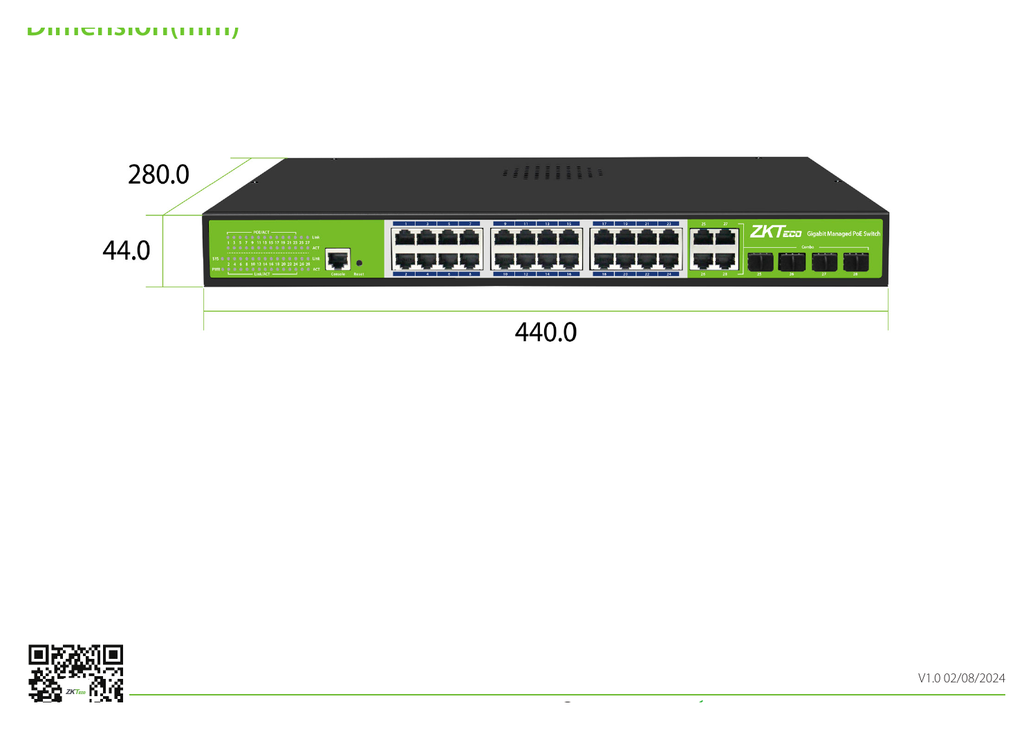 PE244S-400-M-G 外形尺寸圖 詳見圖示｜Unit: mm