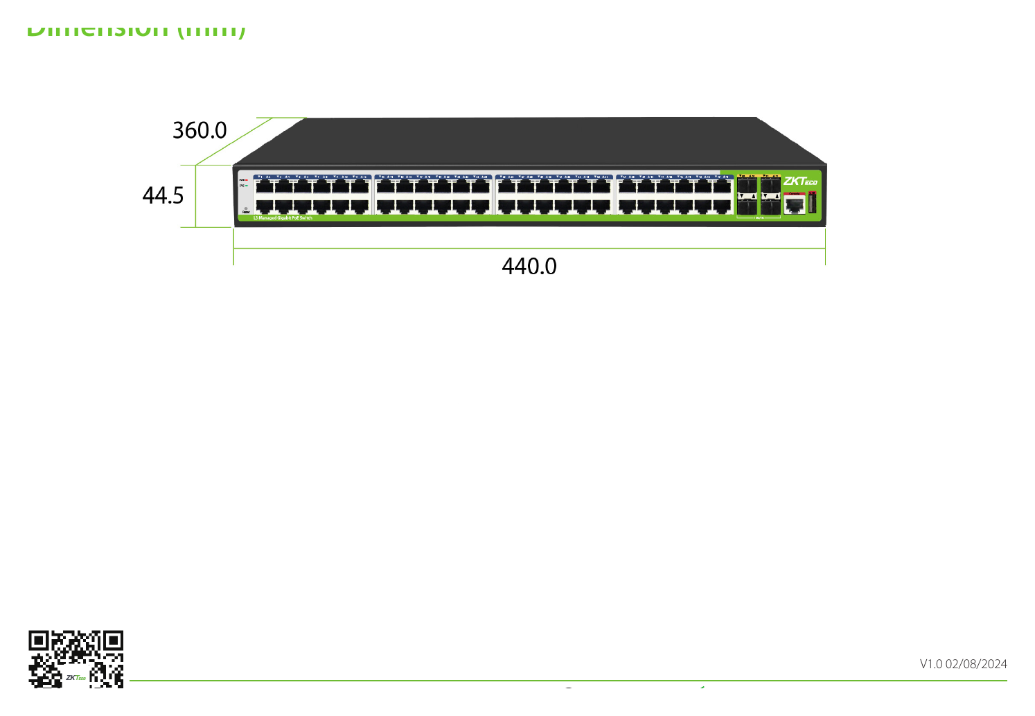 PE484S-400-M-G 外形尺寸圖 詳見圖示｜Unit: mm