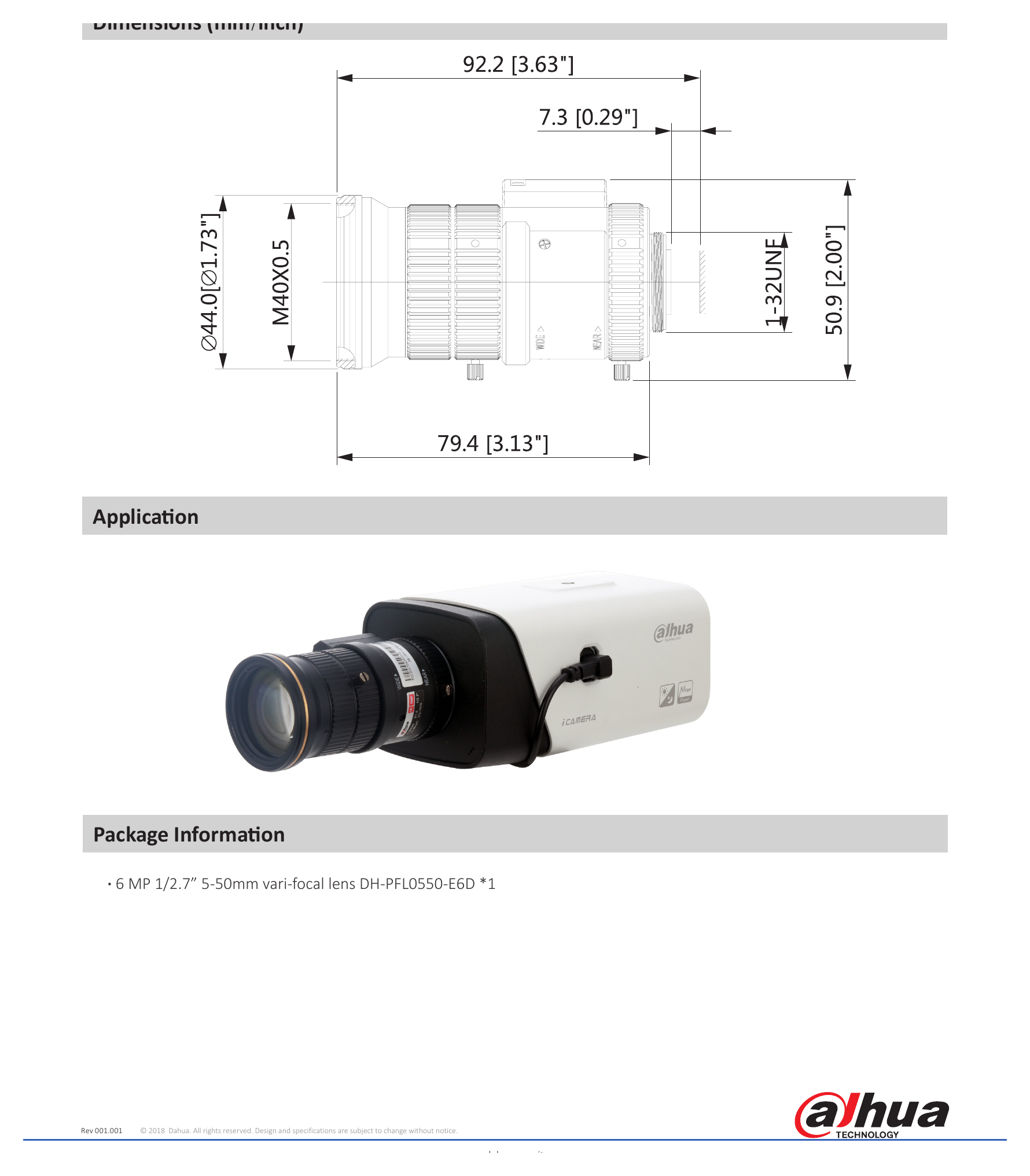 PFL0550-E6D 外形尺寸圖 ɸ44mmx85.7mm (ɸ1.73”x3.37”)|重量 0.2kg (0.44lb)|Unit: mm