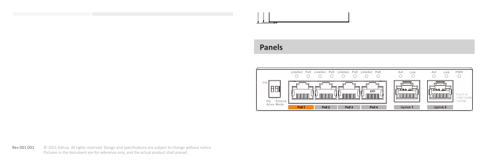 PFS3006-4GT-60 外形尺寸圖 130 mm × 85 mm × 26 mm (5.12" × 3.35" × 1.02") Panels｜重量 0.30 kg (0.64 lb)｜Unit: mm