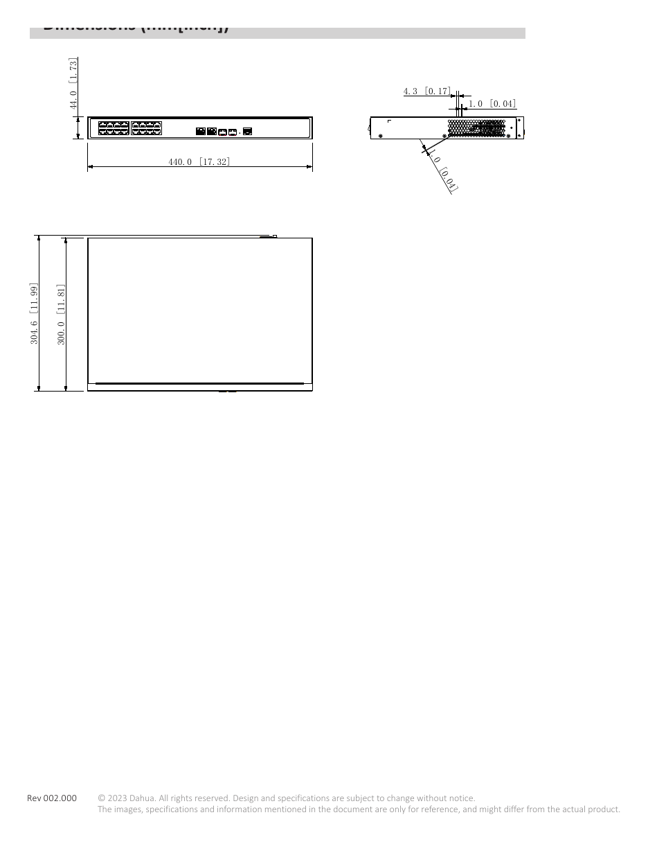PFS4218-16ET-190-S0 外形尺寸圖 詳見圖示｜Unit: mm