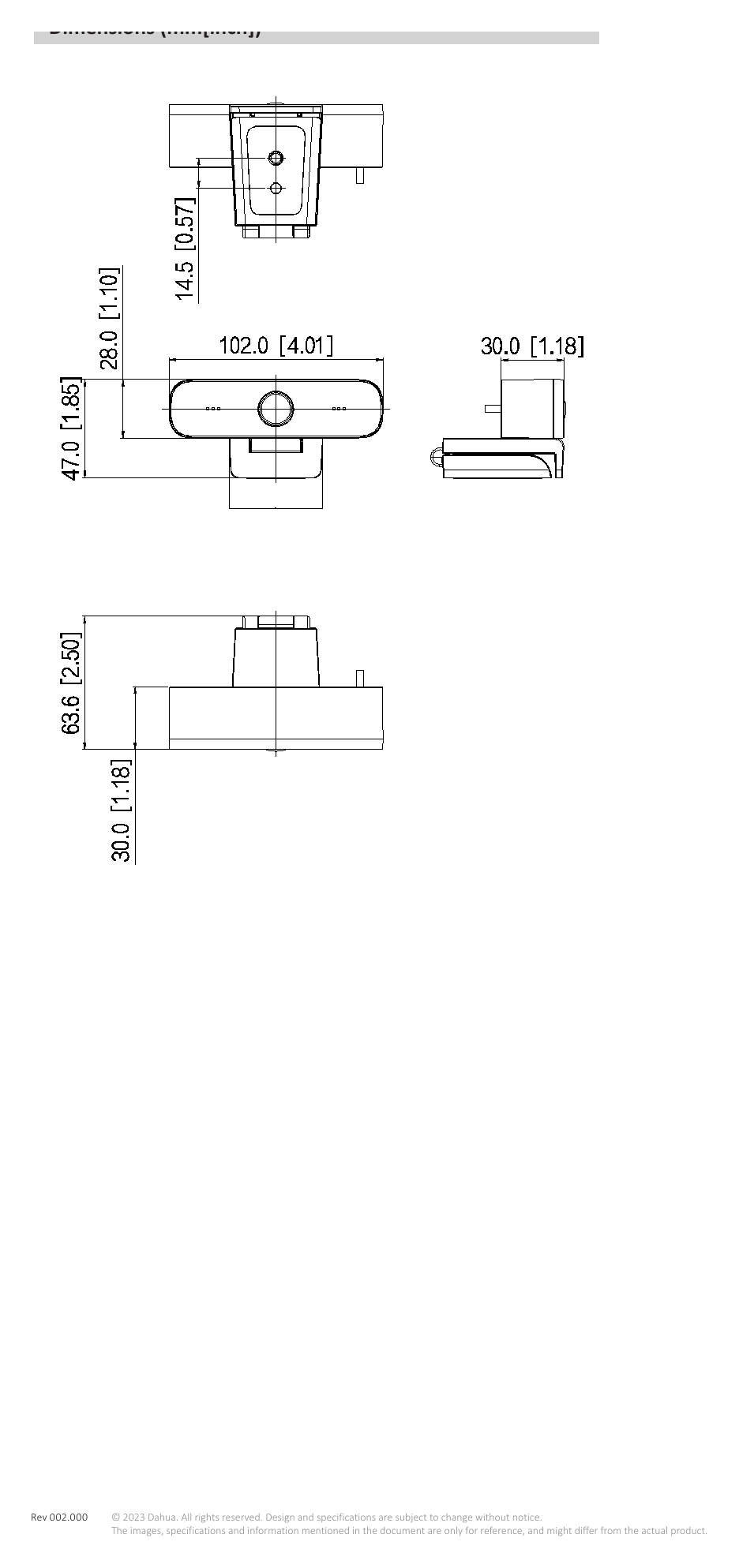 PKC-UC0A 外形尺寸圖 詳見圖示｜Unit: mm
