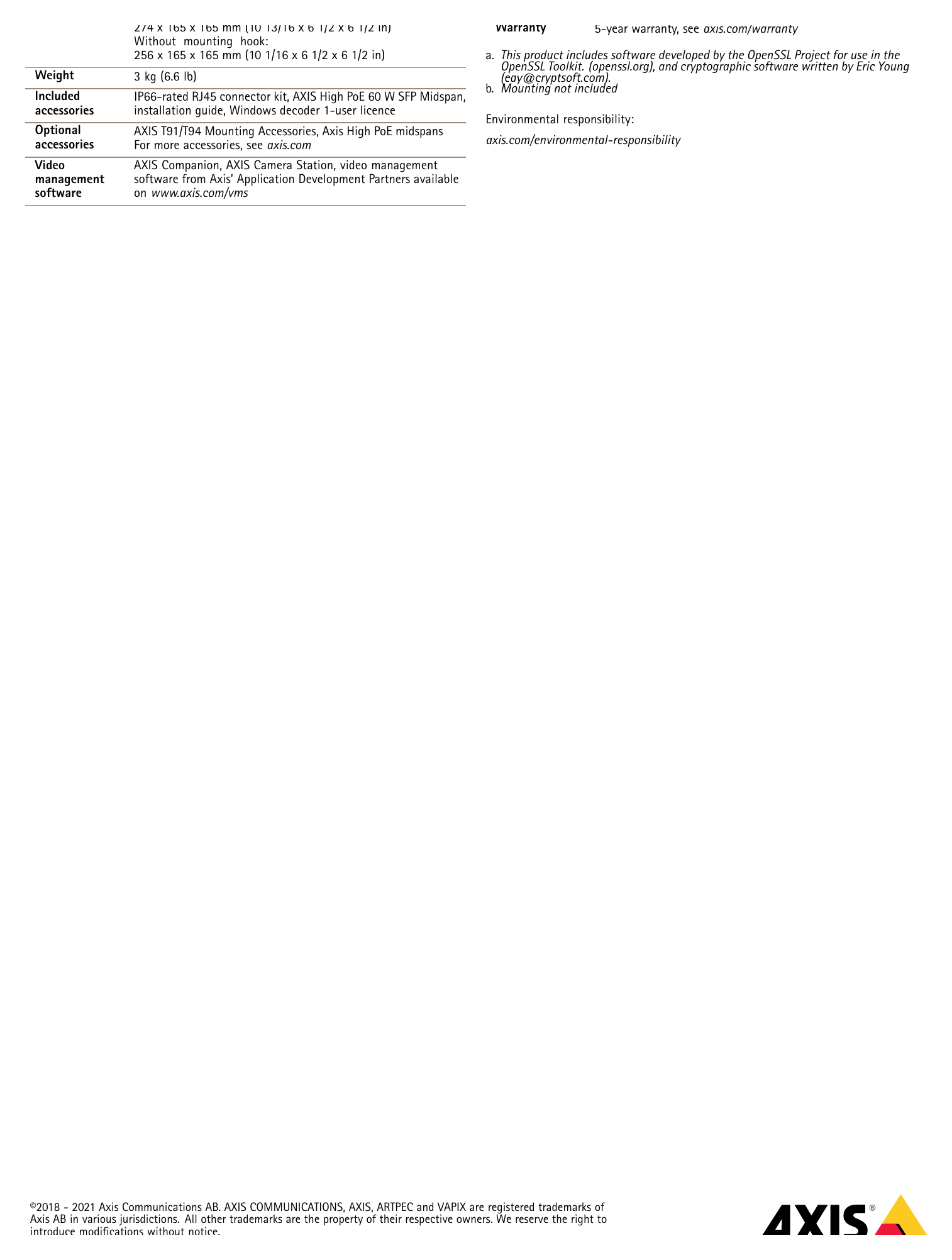Q6125-LE 外形尺寸圖 With mounting hook: Chinese, Japanese, Korean, Portuguese, Traditional Chinese 274 x 165 x 165 mm (10 13/16 x 6 1/2 x 6