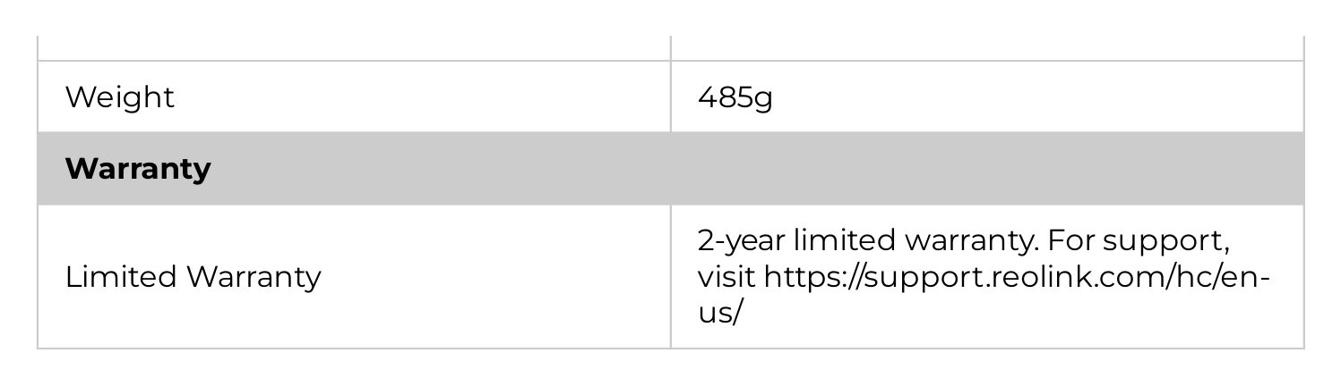 RLK8-800B4-1748972575366-RLK8-800B4 外形尺寸圖 Φ66 x 192mm｜重量 485g 2-year limited warranty. For support,｜Unit: mm