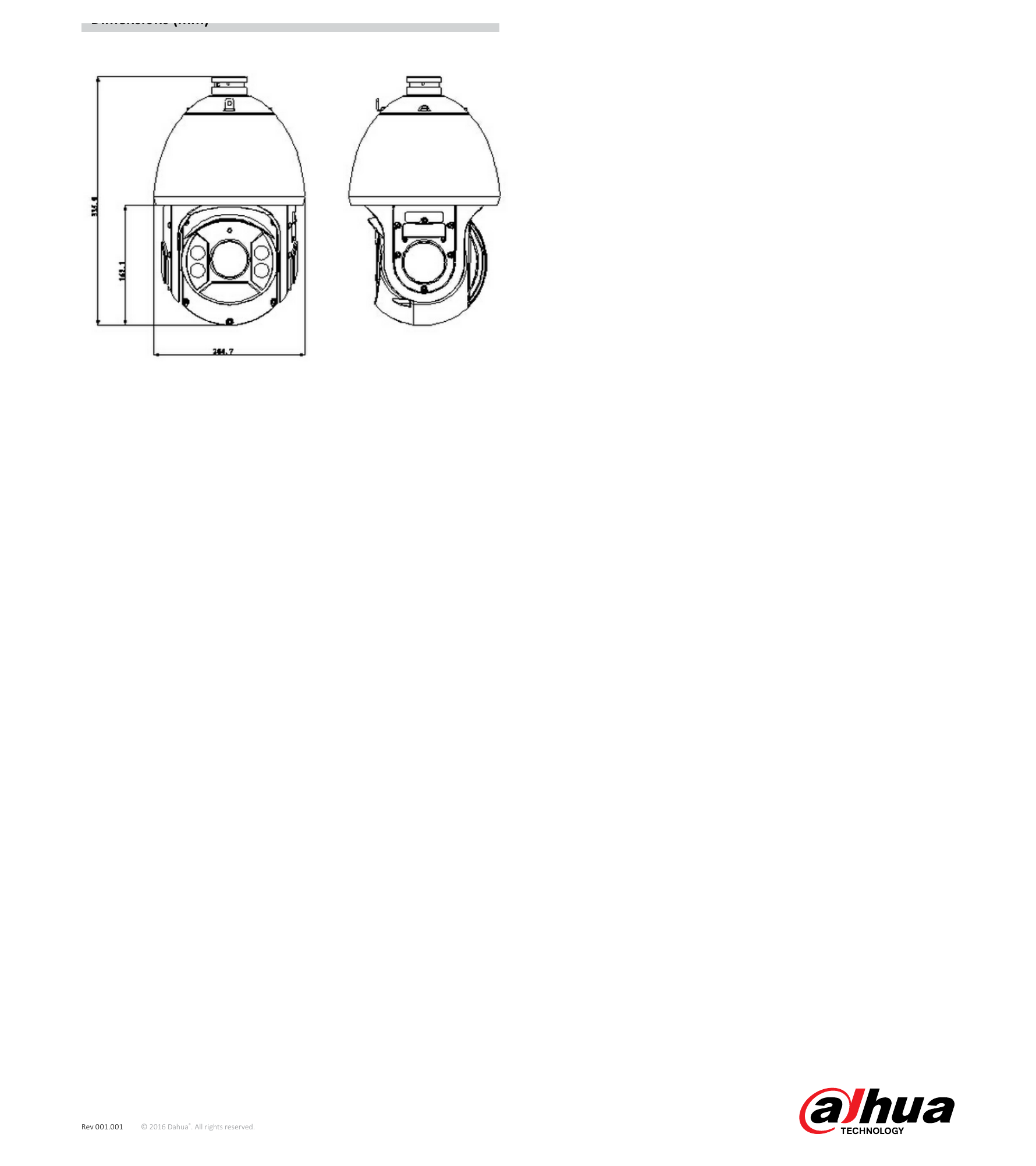 SD6C230T-HN 外形尺寸圖 Φ204.7(mm) x 359.9(mm) Ceiling Mount Junction Box Pole Mount｜Unit: mm