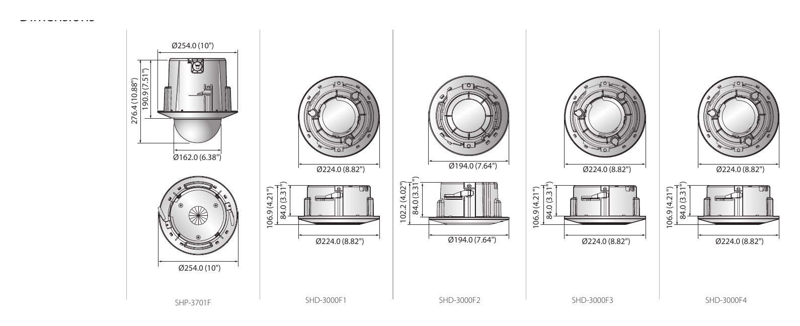 SHD-3000F3 外形尺寸圖 詳見圖示|Unit: mm