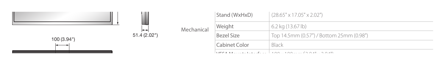 SMT-3233 外形尺寸圖 Unit : mm (inch) Chinese (Simplified), English, French, German, Spanish, Dutch, Language Russian, Arabic 728.8 (28.69")