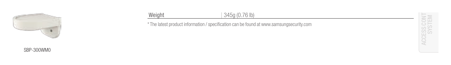SND-7061 外形尺寸圖 Unit : mm (inch)｜重量 345g (0.76 lb) * The latest product information / specification can be found at www.samsungsecurity.