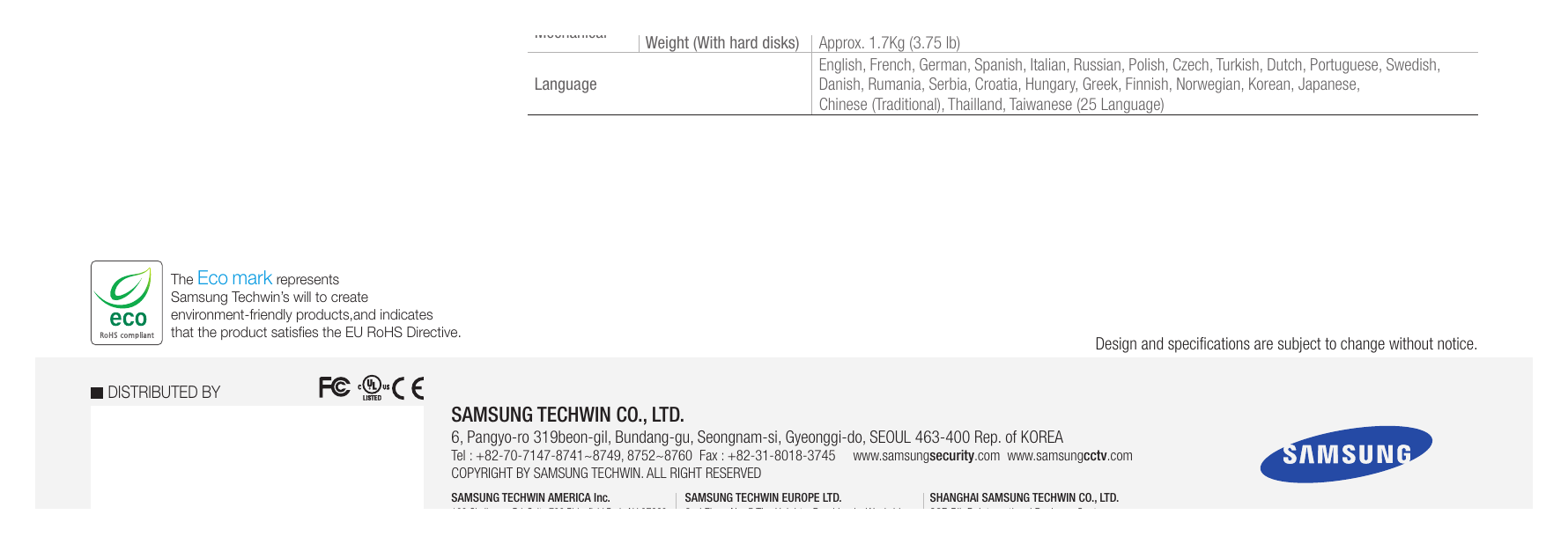 SRD-445-ENG-2P 外形尺寸圖 Unit : mm (inch) Max. Remote Users Search 3 / Live unicast 10 / Live multicast 20｜Unit: mm