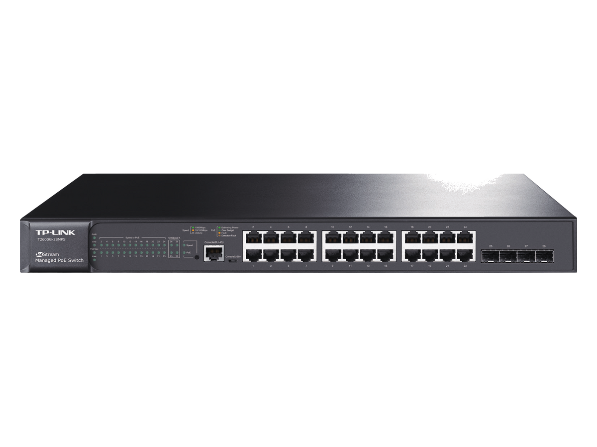 T2600G-28MPS(UN)1.0 tp-link T2600G-28MPS Datasheet 產品圖片