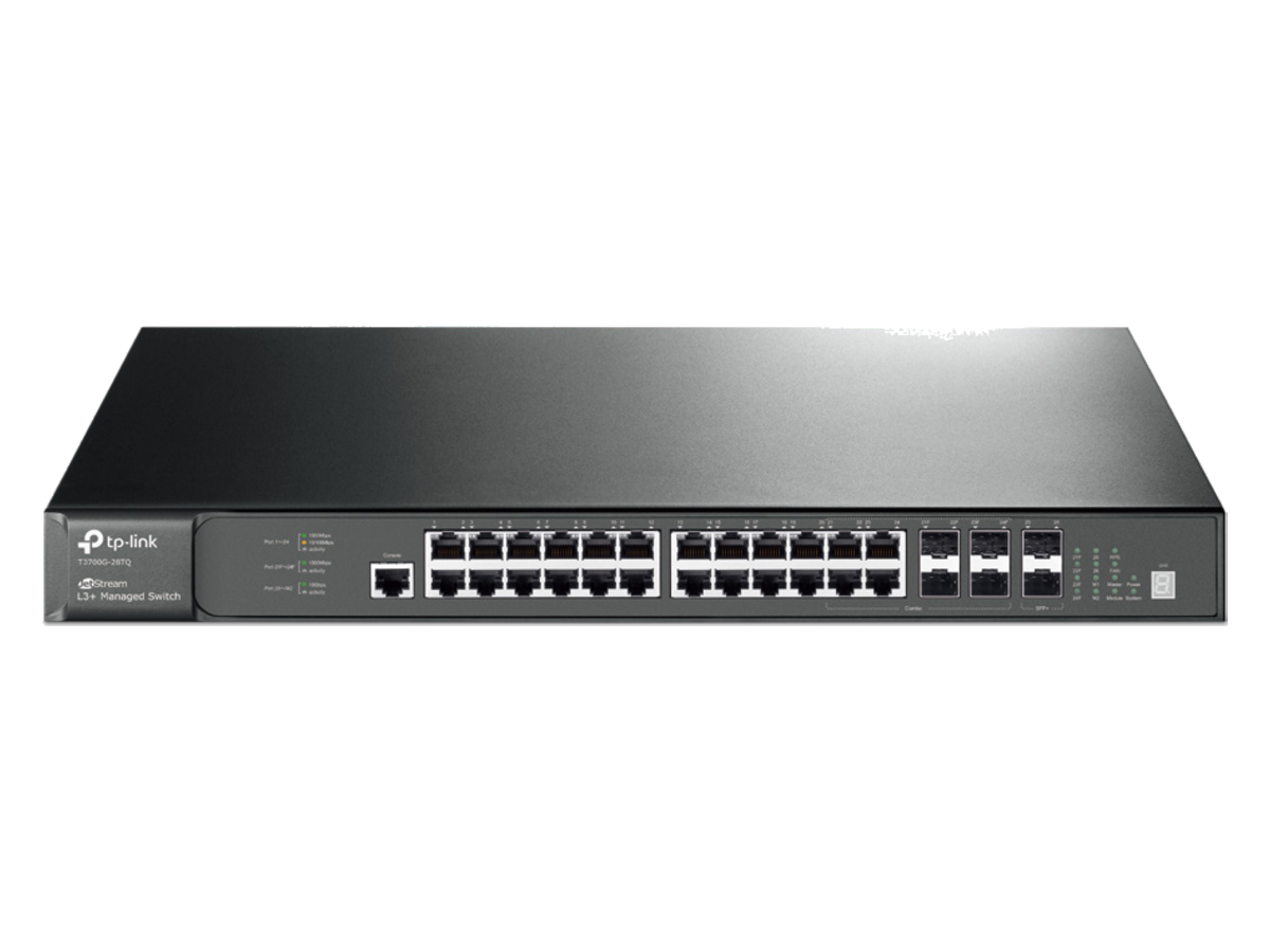 T3700G-28TQ(UN)-2.0 tp-link Stackable L3 Managed Switch 產品圖片