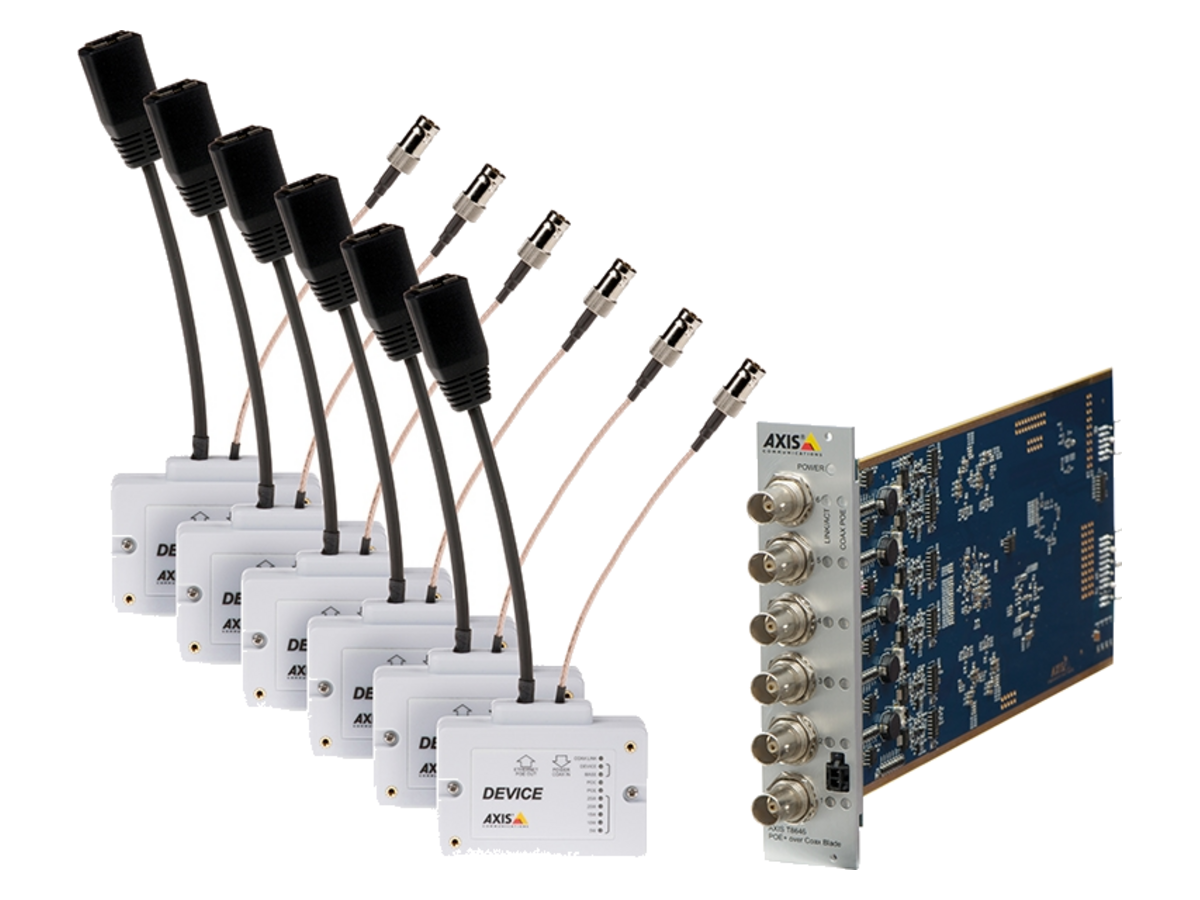 T8648-POE axis AXIS T8648 PoE+ over Coax Blade Compact Kit 產品圖片