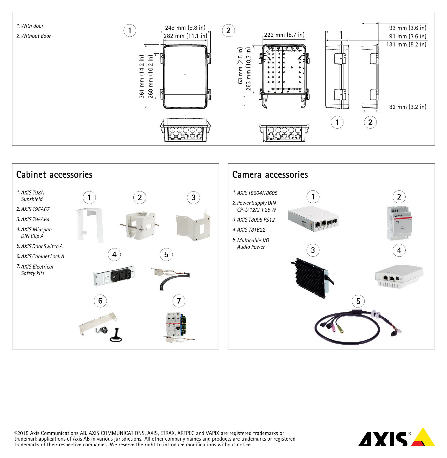 T98A17-VE-SURVEILLANCE-CABINET 外形尺寸圖 詳見圖示|Unit: mm