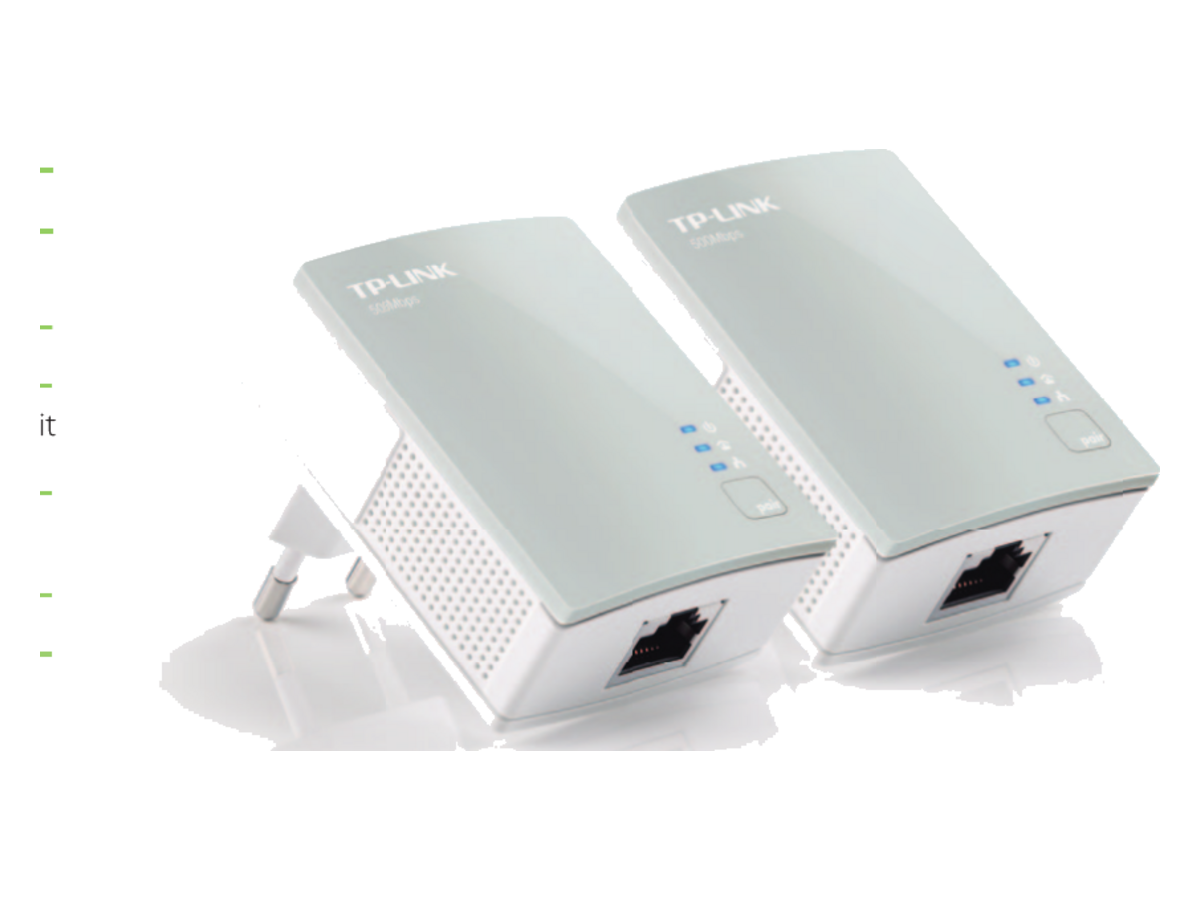 TL-PA4010KIT-V1.0 tp-link Powerline Adapter Starter Kit 產品圖片