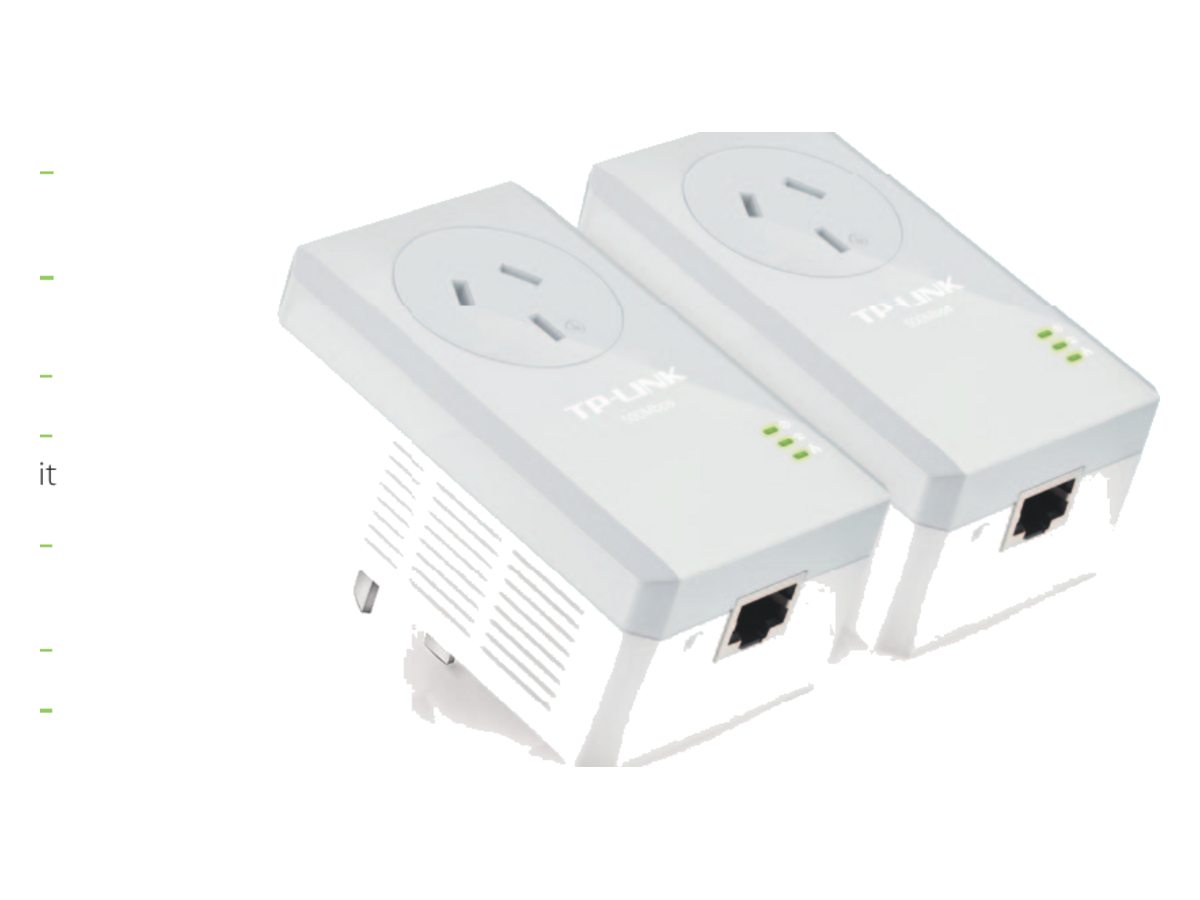 TL-PA4010PKIT(AU-V2 tp-link Powerline Adapter Starter Kit 產品圖片