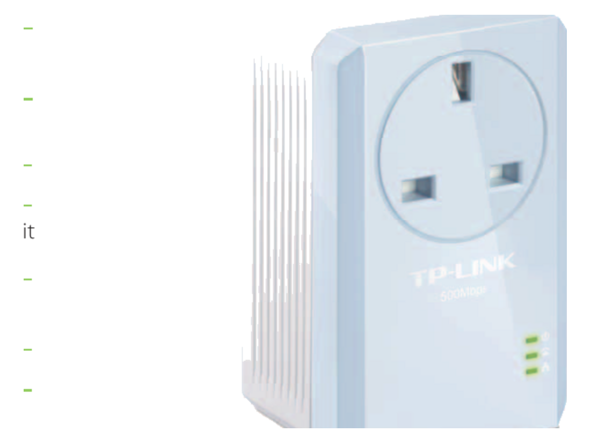TL-PA451(UK-V2 tp-link with AC Pass Through 產品圖片